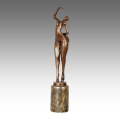 Abstrakte Figur Statue Lady Dekoration Bronze Skulptur TPE-802